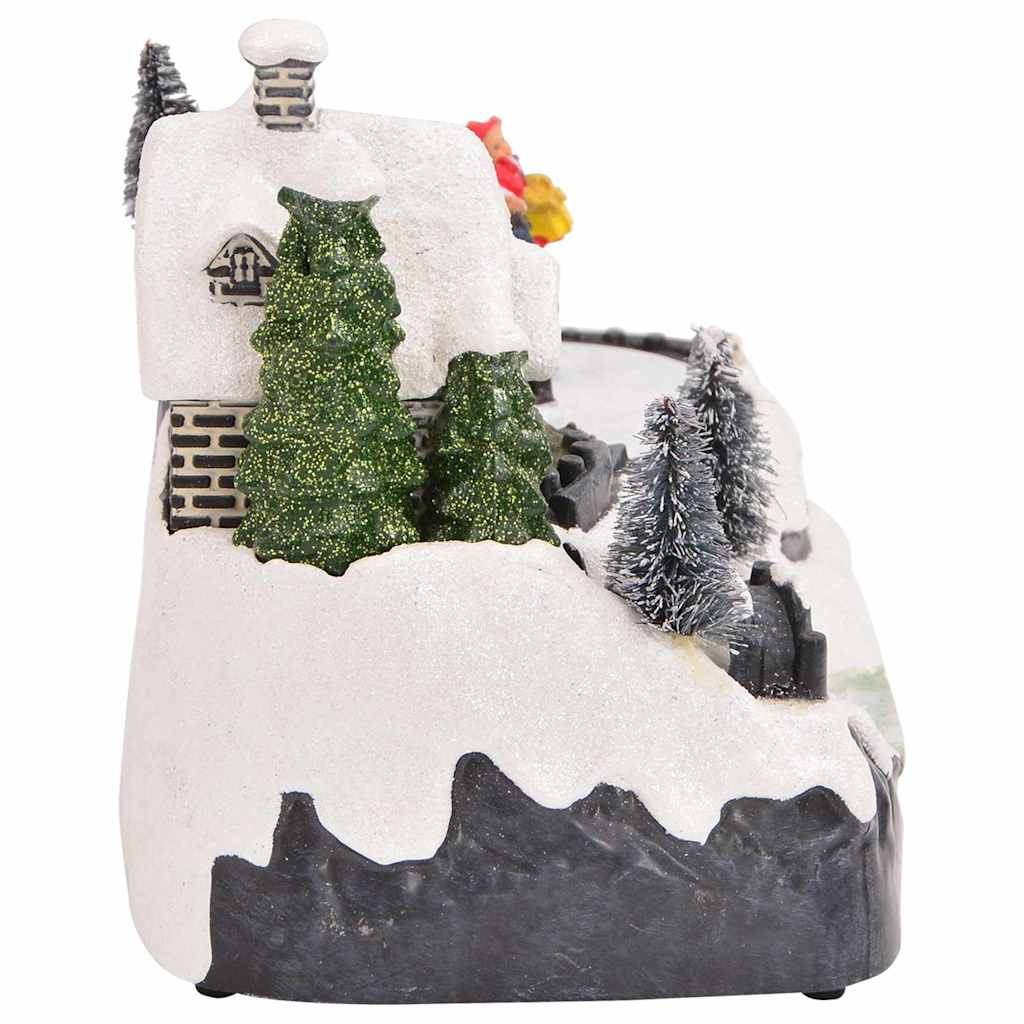vidaXL Weihnachtlicher Tisch Mehrfarbig 16 x 11,5 x 13 cm Kunststoff