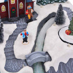 vidaXL Weihnachtsdorf Dekoration Mehrfarbig 20,5 x 17 x 21 cm
