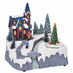 vidaXL Weihnachtsdorf Dekoration Mehrfarbig 20,5 x 17 x 21 cm