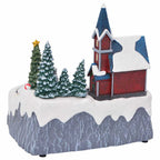 vidaXL Weihnachtsdorf Dekoration Mehrfarbig 20,5 x 17 x 21 cm