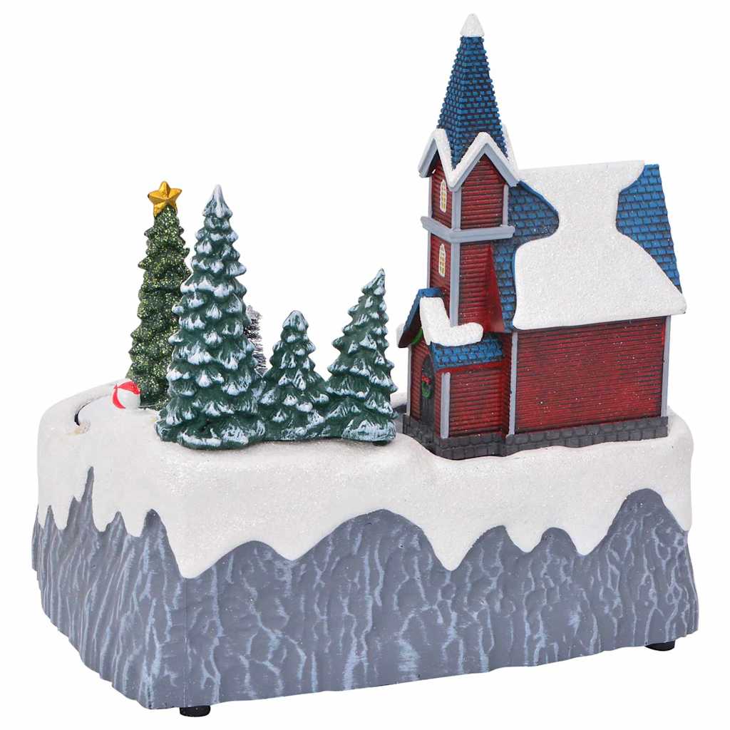 vidaXL Weihnachtsdorf Dekoration Mehrfarbig 20,5 x 17 x 21 cm