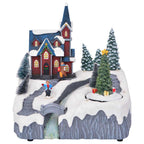 vidaXL Weihnachtsdorf Dekoration Mehrfarbig 20,5 x 17 x 21 cm