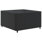vidaXL 11-tlg. Garten-Lounge-Set mit Kissen Schwarz Poly Rattan