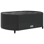 vidaXL 7-tlg. Garten-Sofagarnitur mit Kissen Schwarz Poly Rattan