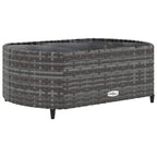 vidaXL 8-tlg. Garten-Sofagarnitur mit Kissen Grau Poly Rattan