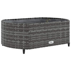 vidaXL 6-tlg. Garten-Sofagarnitur mit Kissen Grau Poly Rattan