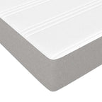 vidaXL Taschenfederkernmatratze für Kinder Mittel Hellgrau 80x160 cm Stoff