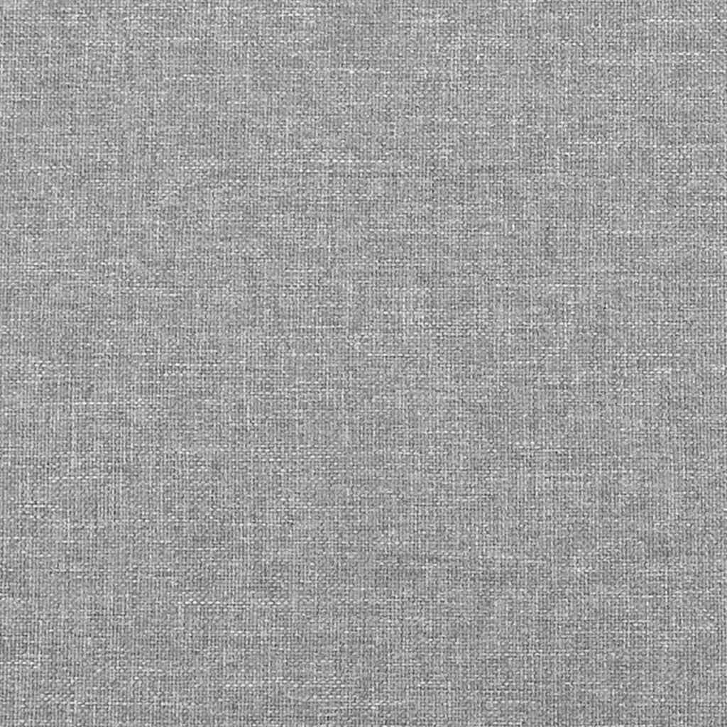 vidaXL Taschenfederkernmatratze für Kinder Mittel Hellgrau 80x160 cm Stoff