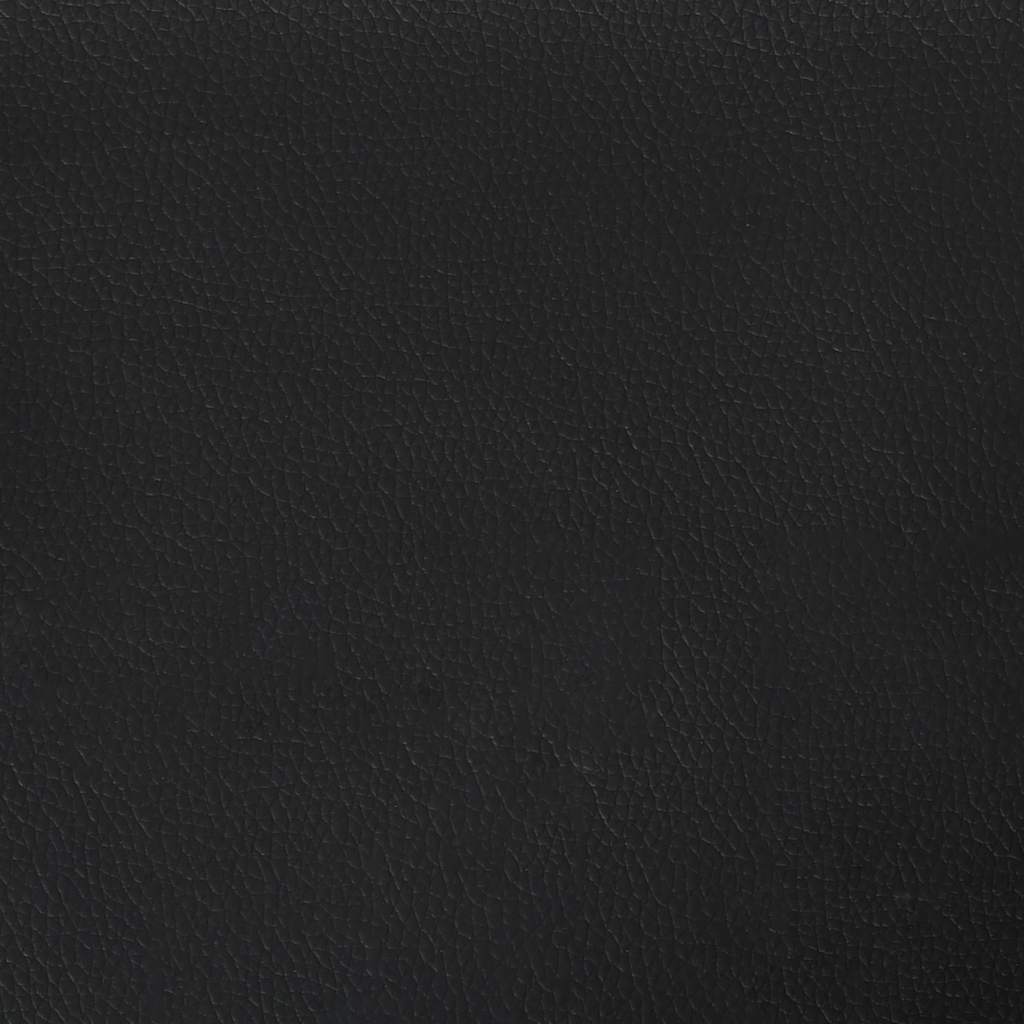 vidaXL Taschenfederkernmatratze für Kinder Mittel Schwarz 80x160cm Kunstleder