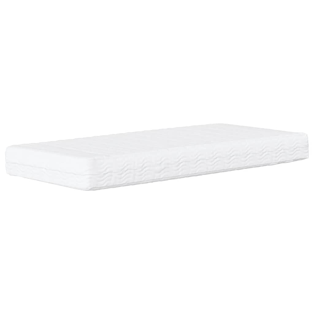 vidaXL Schaumstoffmatratze für Kinder Weiß 80x160 cm Härtegrad H2 H3