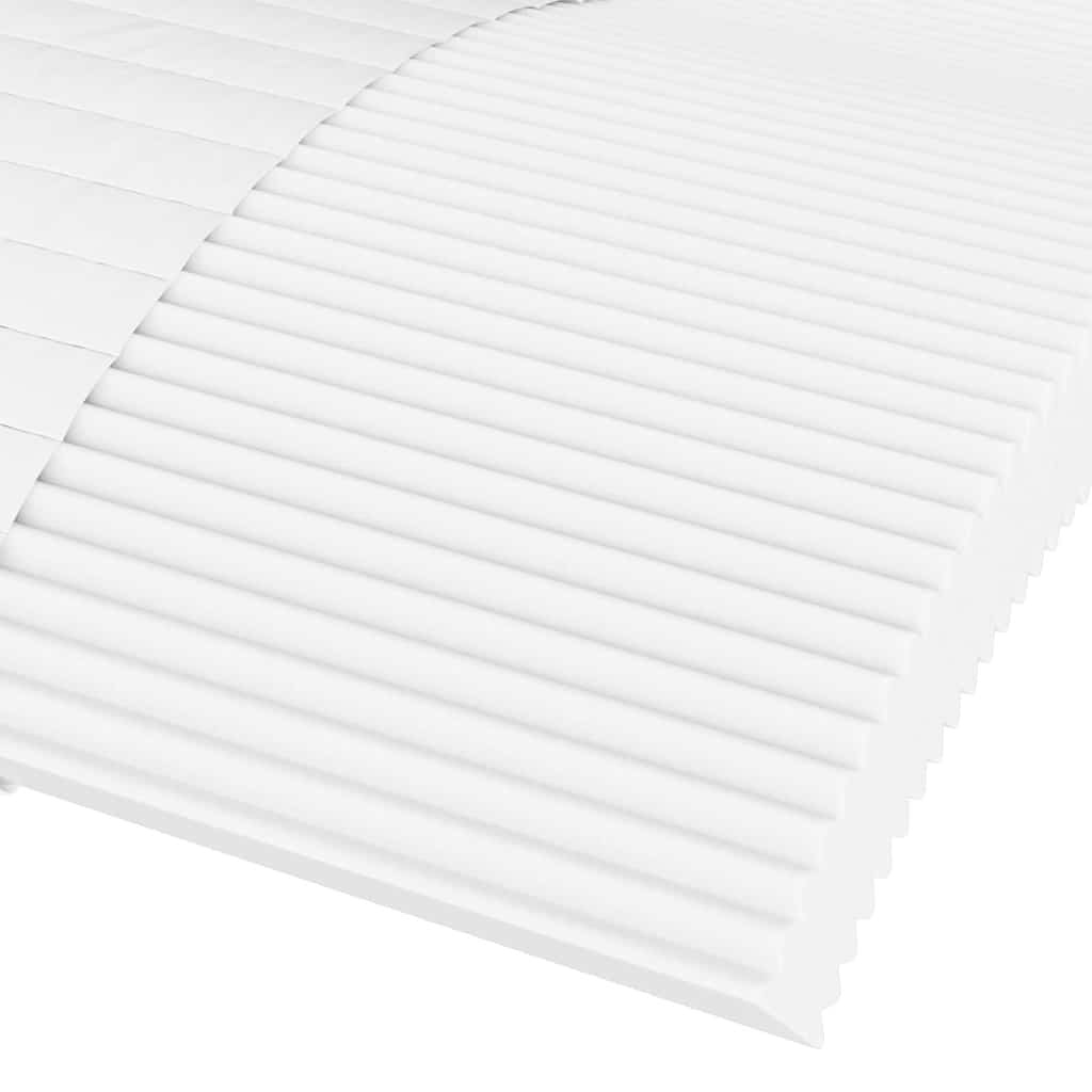 vidaXL Schaumstoffmatratze für Kinder Weiß 80x160 cm Härtegrad H2 H3