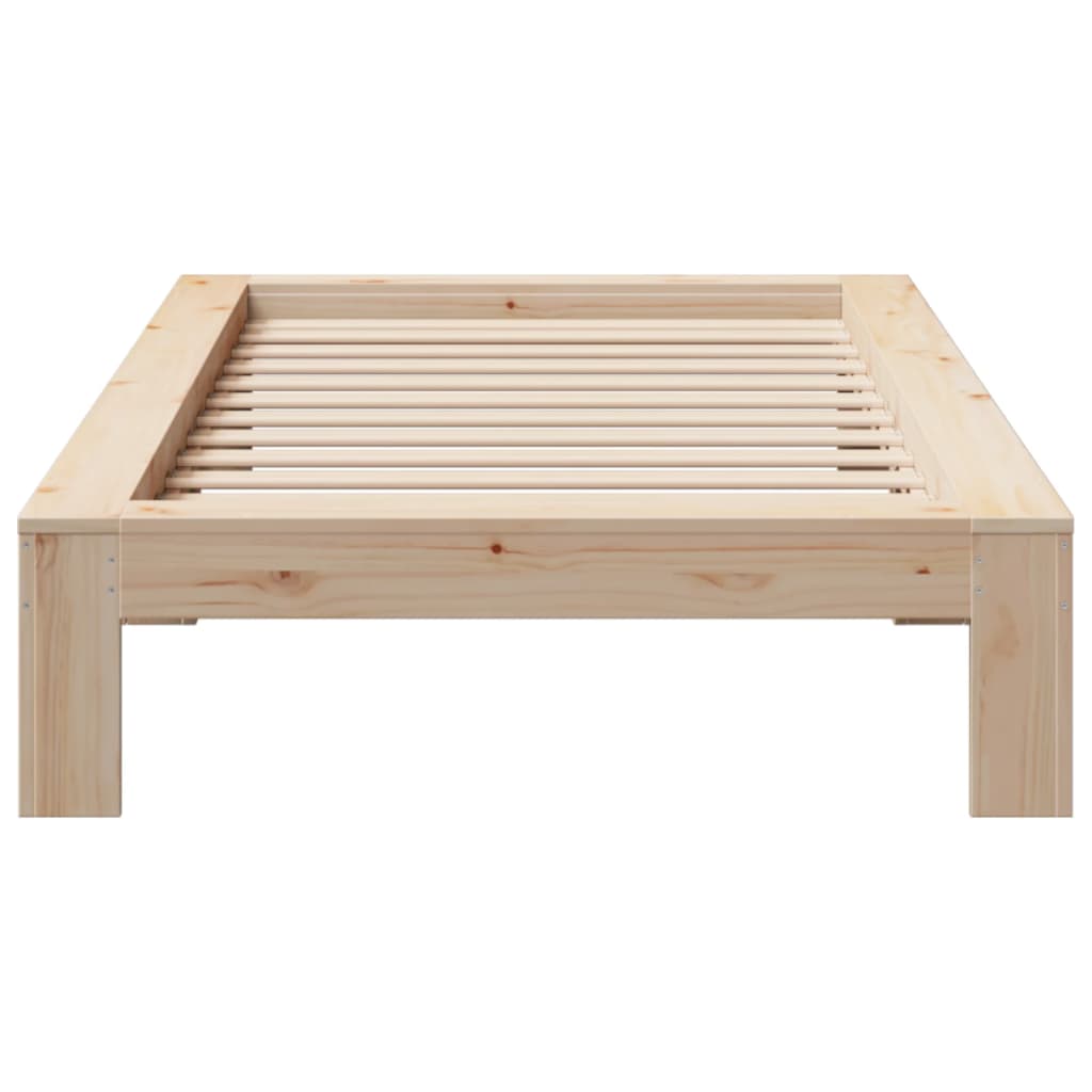 vidaXL Massivholzbett ohne Matratze 100x200 cm Kiefernholz