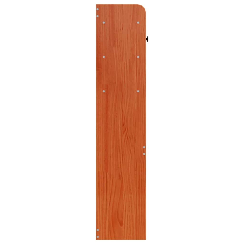 vidaXL Kopfteil mit Stauraum Wachsbraun 160 cm Massivholz Kiefer