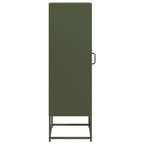 vidaXL Highboard Olivgrün 36x39x123 cm Kaltgewalzter Stahls