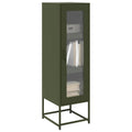 vidaXL Highboard Olivgrün 36x39x123 cm Kaltgewalzter Stahls