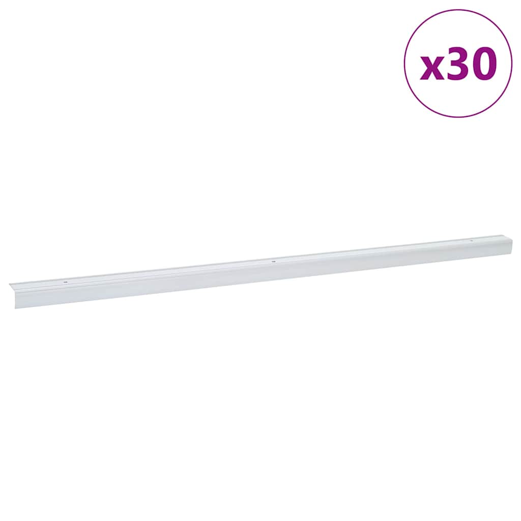 vidaXL Treppenkantenprofile 30 pcs Silber 67 x 3 x 2 cm Aluminium