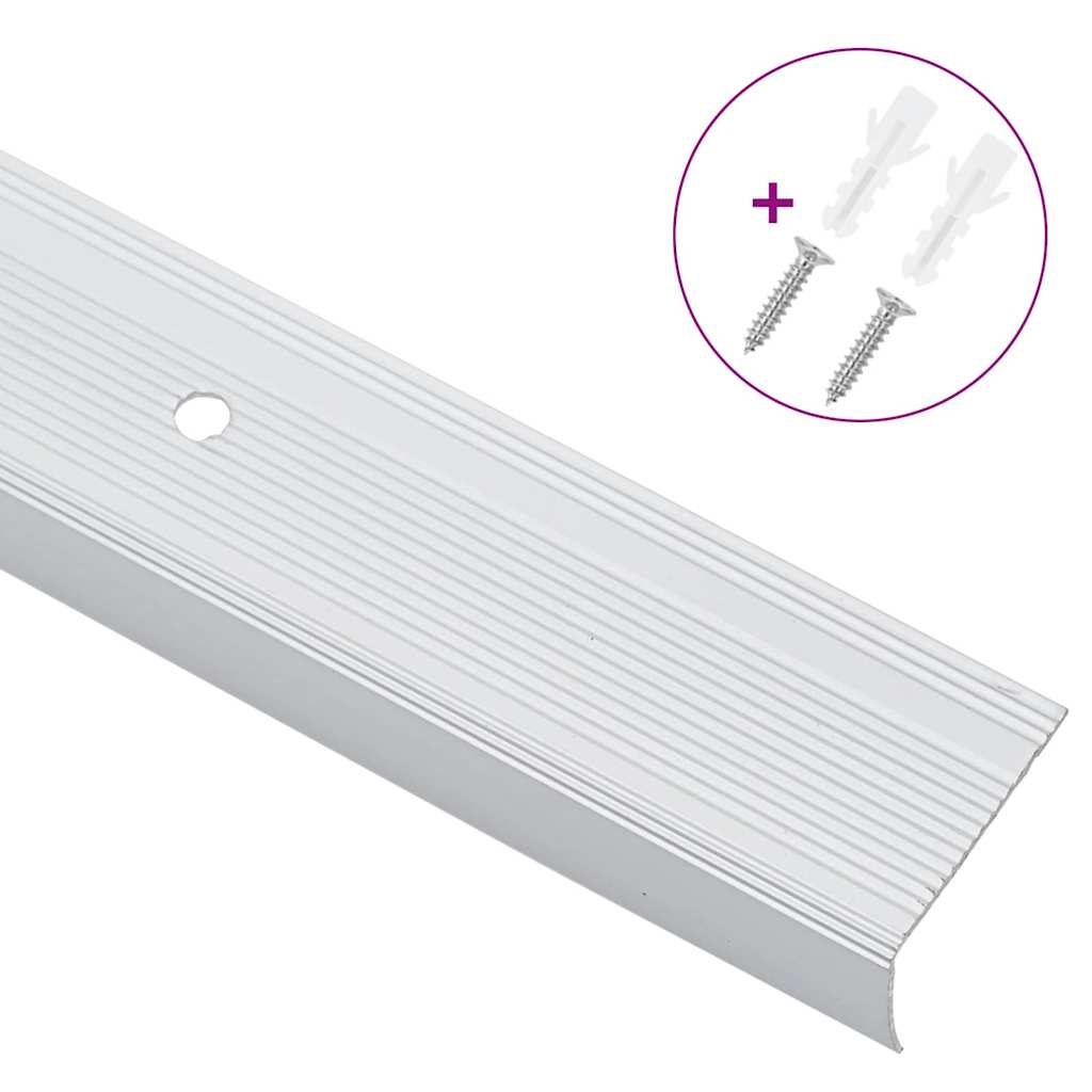 vidaXL Treppenkantenprofile 30 pcs Silber 67 x 3 x 2 cm Aluminium