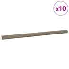 vidaXL Treppenkantenprofile 10 pcs Champagner 67 x 3.5 x 3 cm