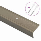 vidaXL Treppenkantenprofile 10 pcs Champagner 67 x 3 x 2 cm Aluminium