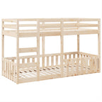 vidaXL Etagenbett 80x200 cm Massivholz Kiefer