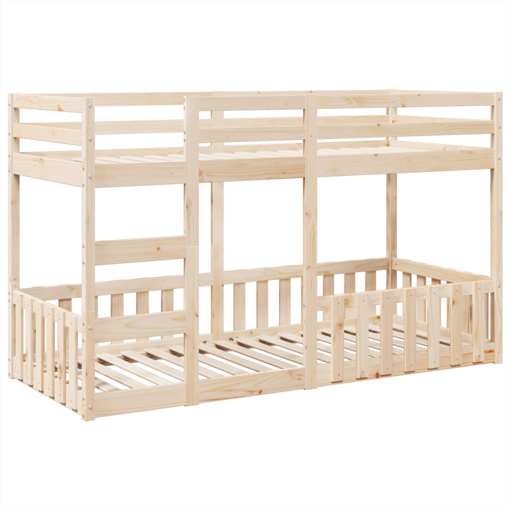 vidaXL Etagenbett 80x200 cm Massivholz Kiefer
