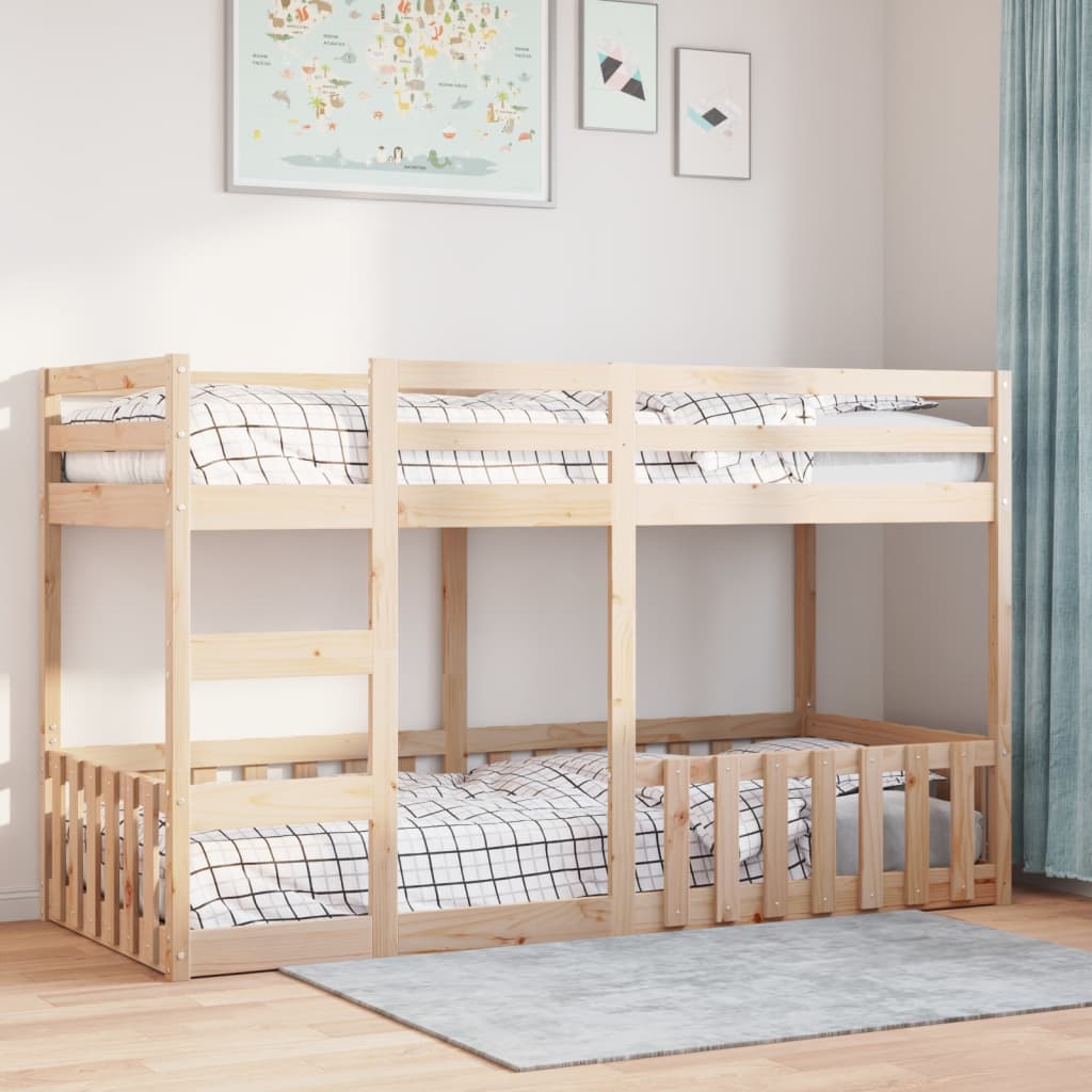 vidaXL Etagenbett 80x200 cm Massivholz Kiefer