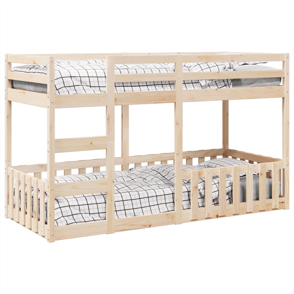 vidaXL Etagenbett 80x200 cm Massivholz Kiefer