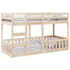 vidaXL Etagenbett 80x200 cm Massivholz Kiefer