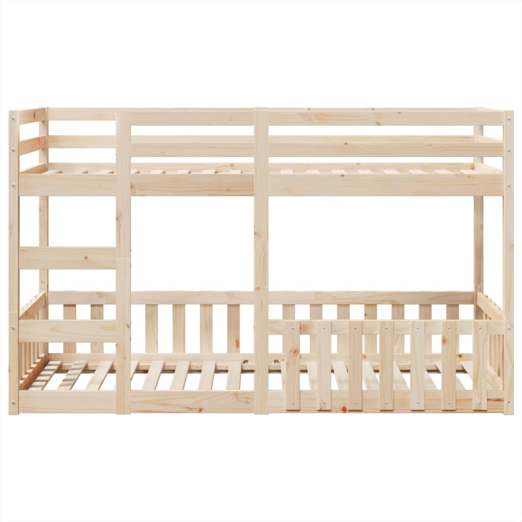 vidaXL Etagenbett 80x200 cm Massivholz Kiefer