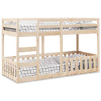 vidaXL Etagenbett 80x200 cm Massivholz Kiefer
