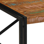 vidaXL Couchtisch Mehrfarbig 100x100x35 cm Altholz Massivholz