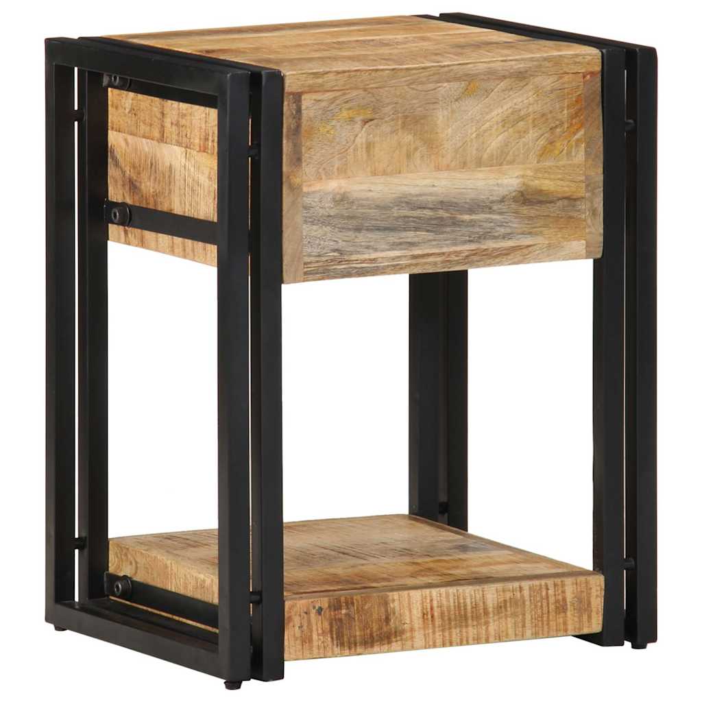 vidaXL Nachttisch 40x35x50 cm Raues Massivholz Mango