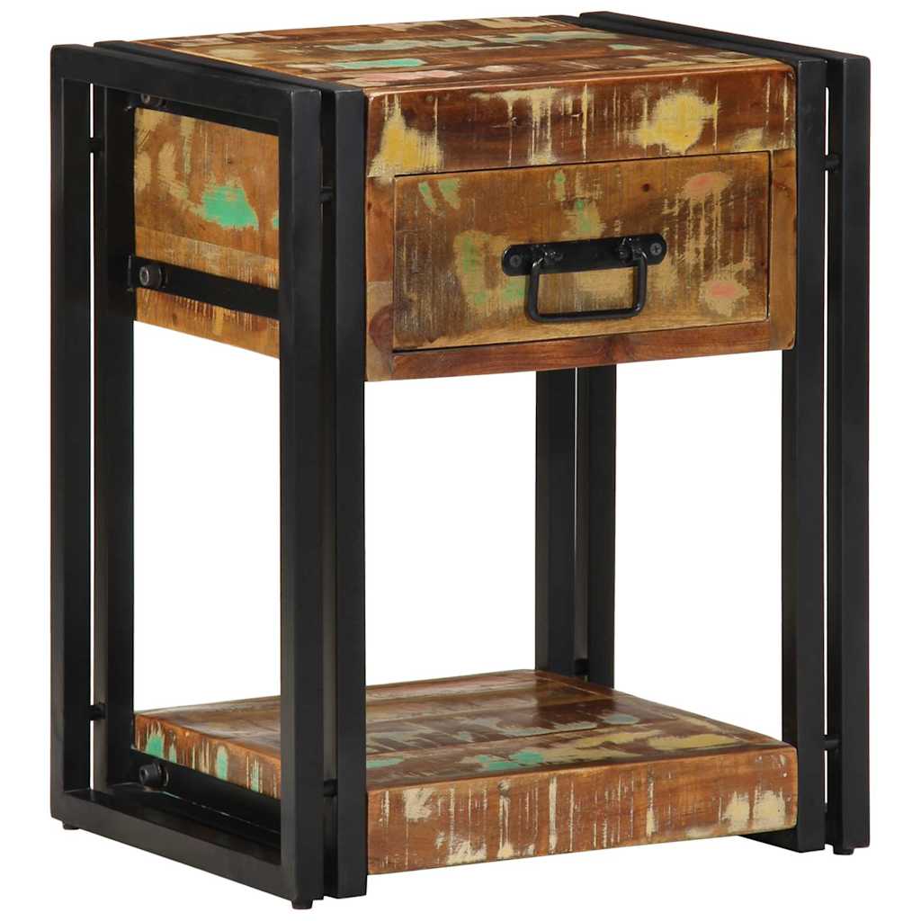 vidaXL Nachttisch 40 x 35 x 50 cm Massives upgecyceltes Holz