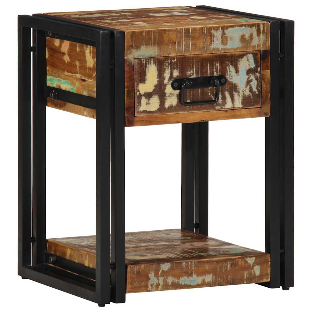 vidaXL Nachttisch 2 pcs 40 x 35 x 50 cm Massives upgecyceltes Holz