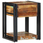 vidaXL Nachttisch 2 pcs 40 x 35 x 50 cm Massives upgecyceltes Holz