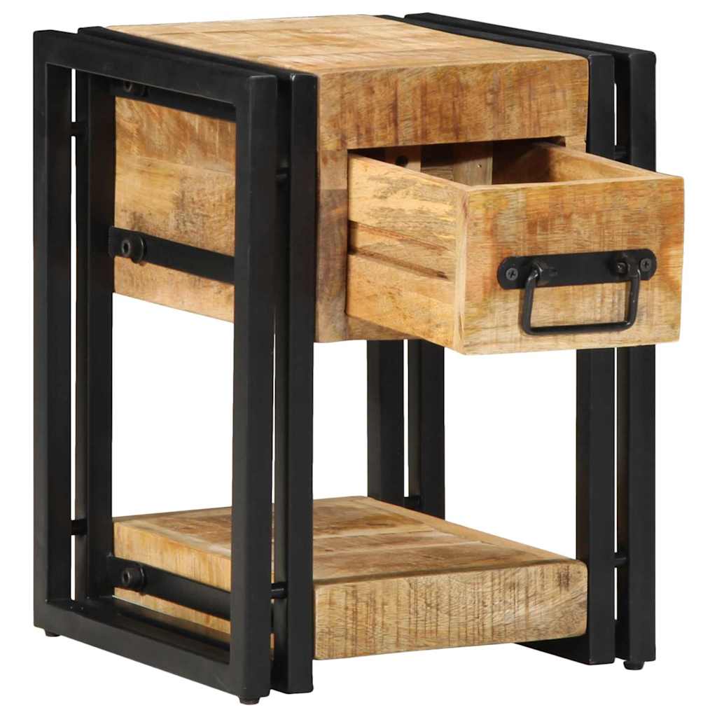 vidaXL Nachttisch Braun 30 x 30 x 40 cm Massivholz Mango