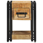 vidaXL Nachttisch Braun 30 x 30 x 40 cm Massivholz Mango