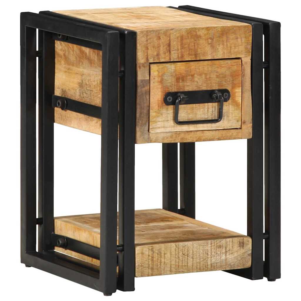 vidaXL Nachttisch 2 pcs Braun 30 x 30 x 40 cm Massivholz Mango