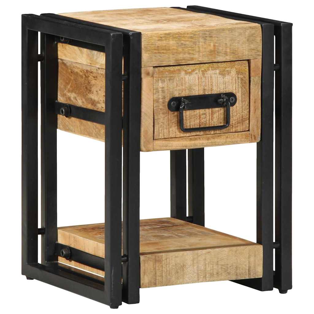 vidaXL Nachttisch 2 pcs Braun 30 x 30 x 40 cm Massivholz Mango