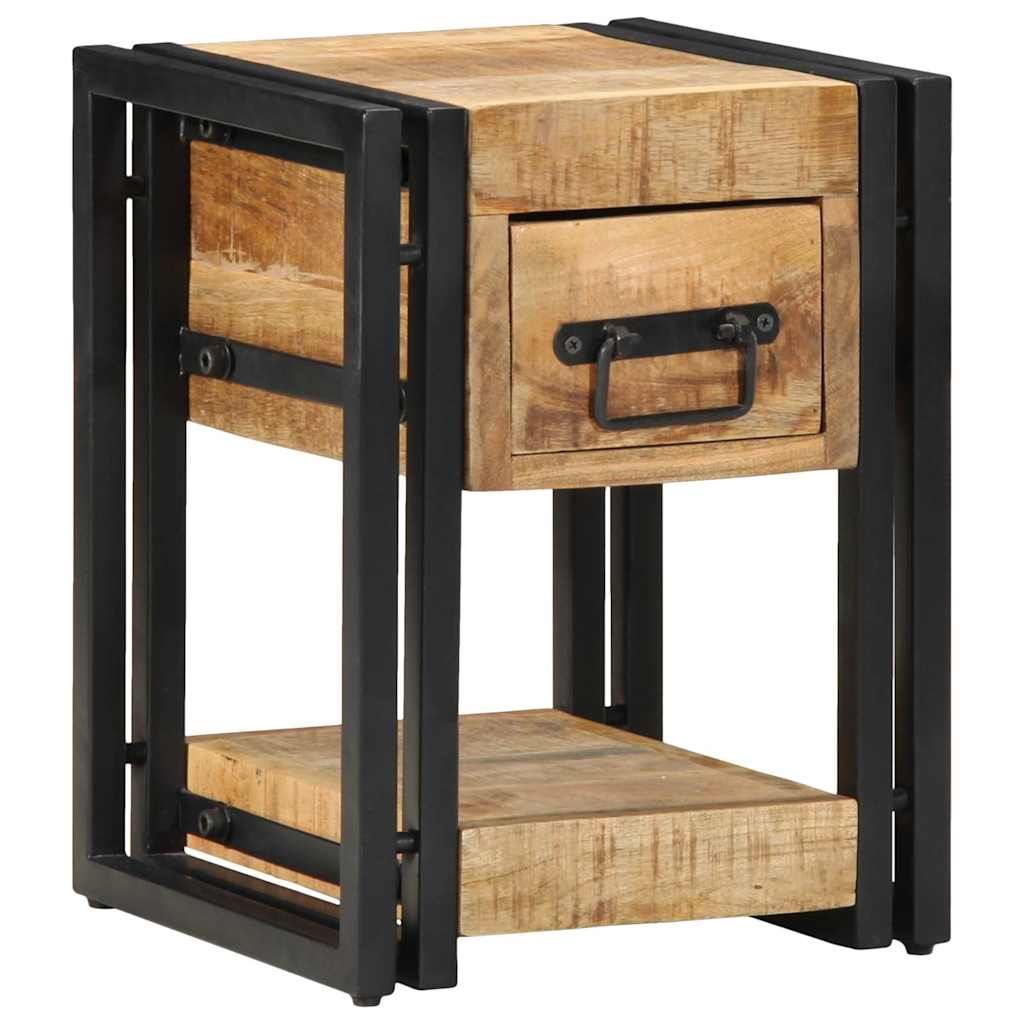 vidaXL Nachttisch 2 pcs Braun 30 x 30 x 40 cm Massivholz Mango