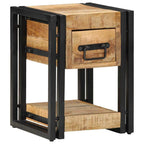 vidaXL Nachttisch 2 pcs Braun 30 x 30 x 40 cm Massivholz Mango