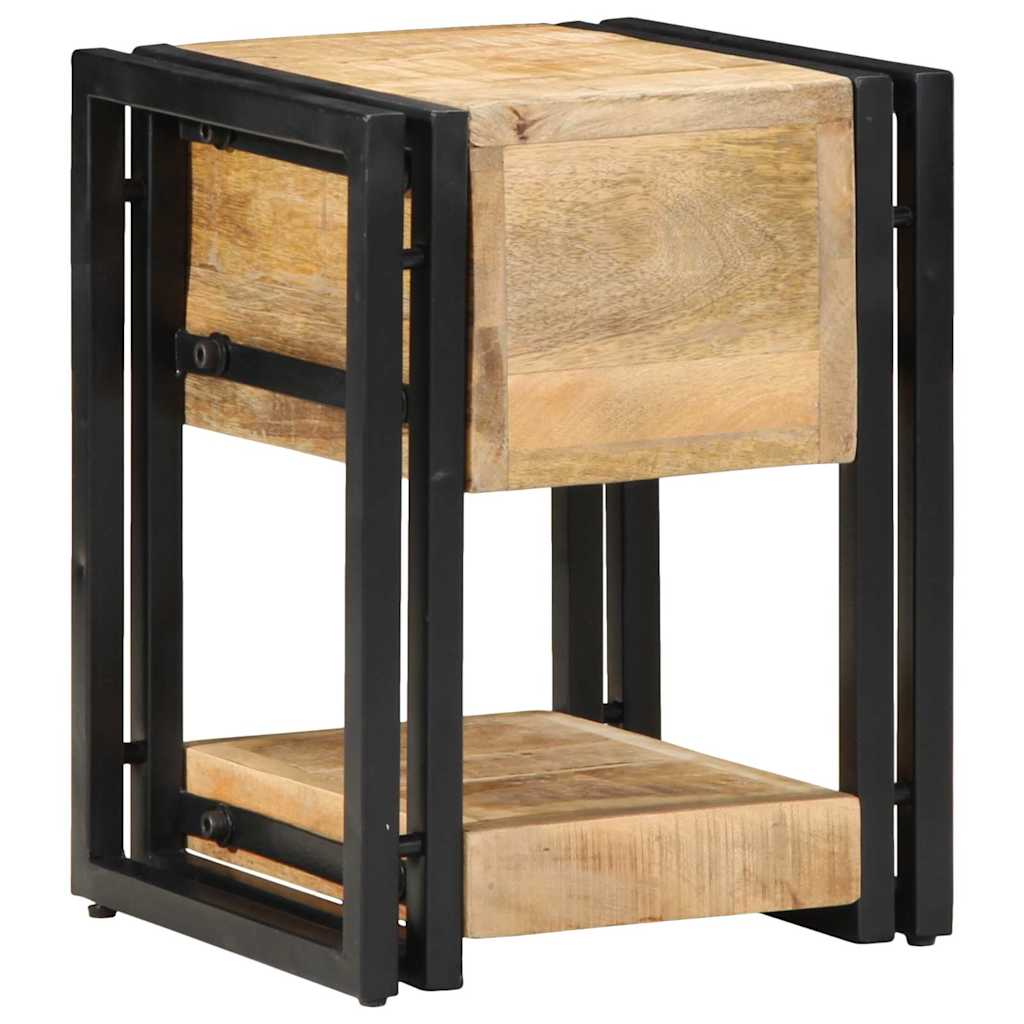 vidaXL Nachttisch 2 pcs Braun 30 x 30 x 40 cm Massivholz Mango