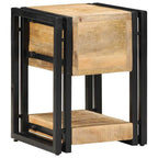 vidaXL Nachttisch 2 pcs Braun 30 x 30 x 40 cm Massivholz Mango
