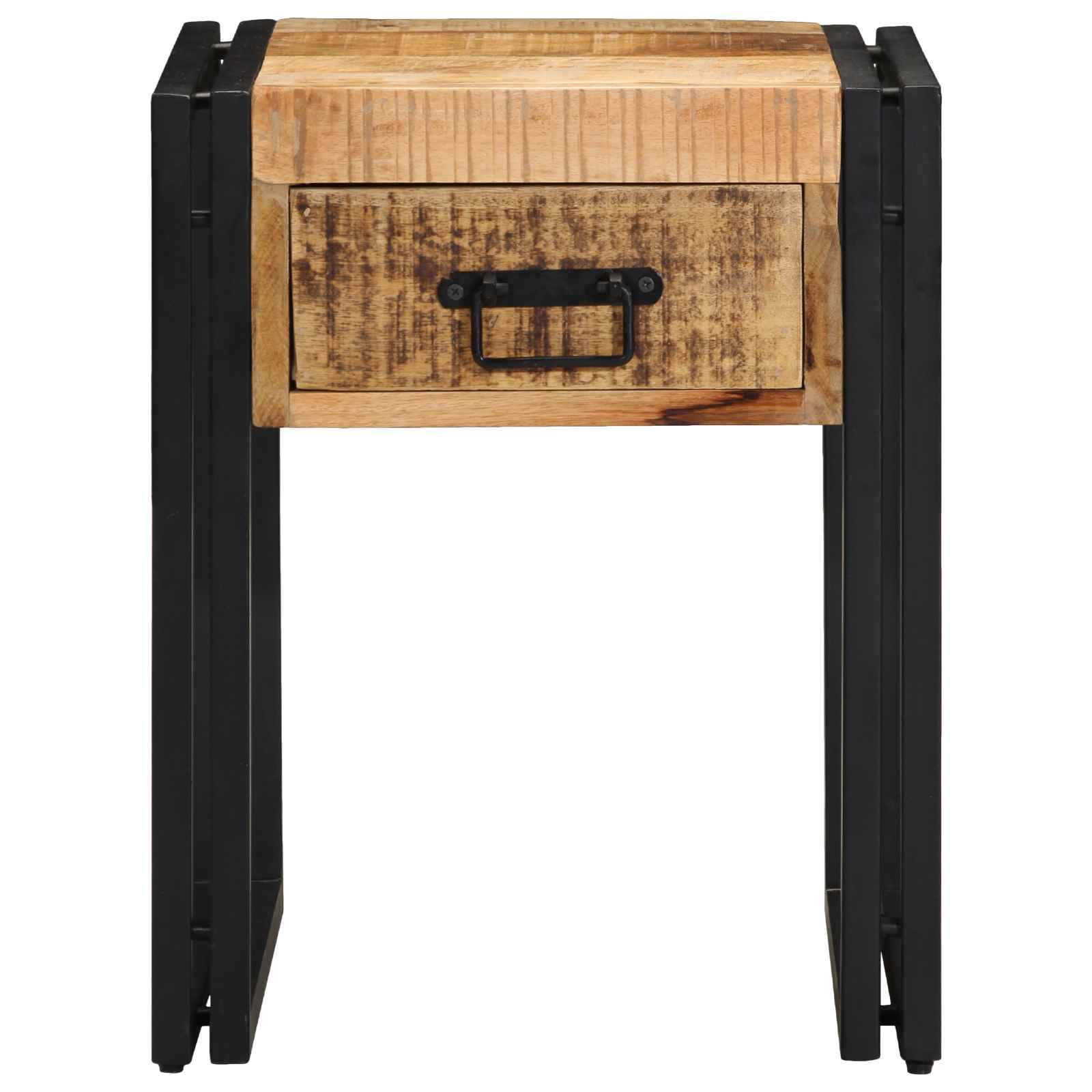 vidaXL Beistelltisch mit Schubladen 40 x 40 x 50 cm Massivholz Mango