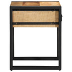 vidaXL Beistelltisch mit Schubladen 40 x 40 x 50 cm Massivholz Mango