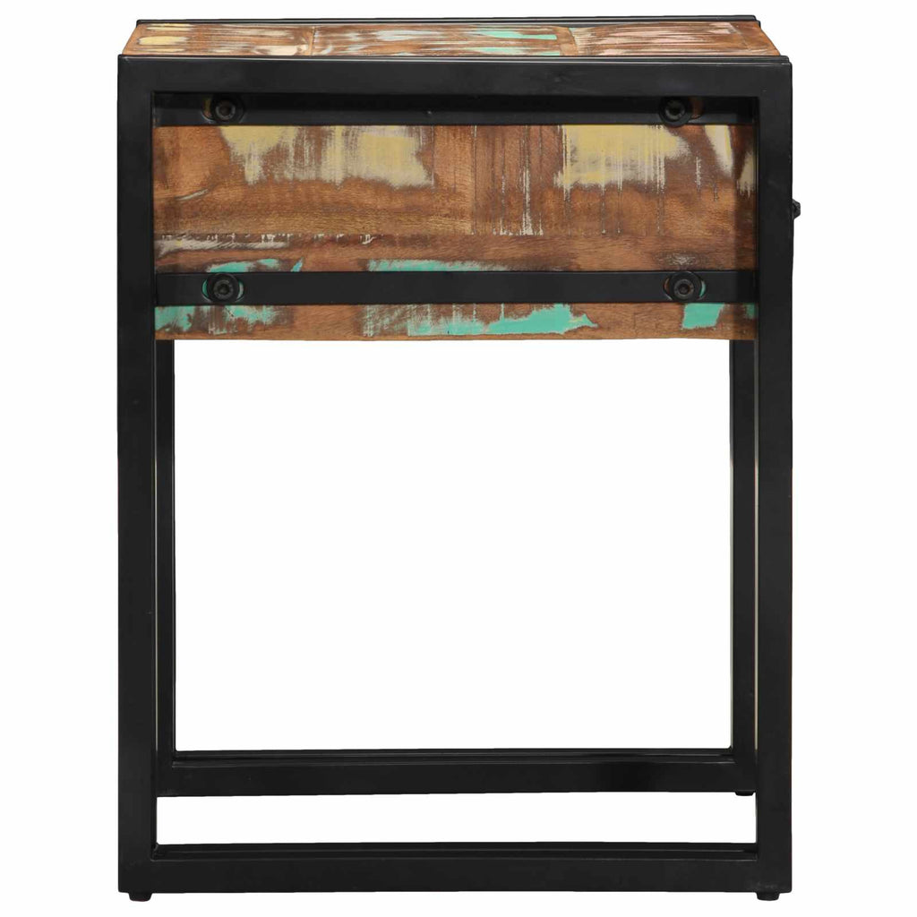 vidaXL Beistelltisch 40 x 40 x 50 cm Massives upgecyceltes Holz