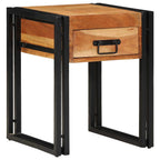 vidaXL Beistelltisch mit Schubladen 40 x 40 x 50 cm Massivholz Akazie
