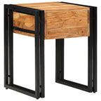 vidaXL Beistelltisch mit Schubladen 40 x 40 x 50 cm Massivholz Akazie