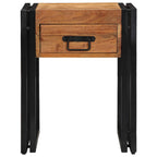 vidaXL Beistelltisch mit Schubladen 40 x 40 x 50 cm Massivholz Akazie