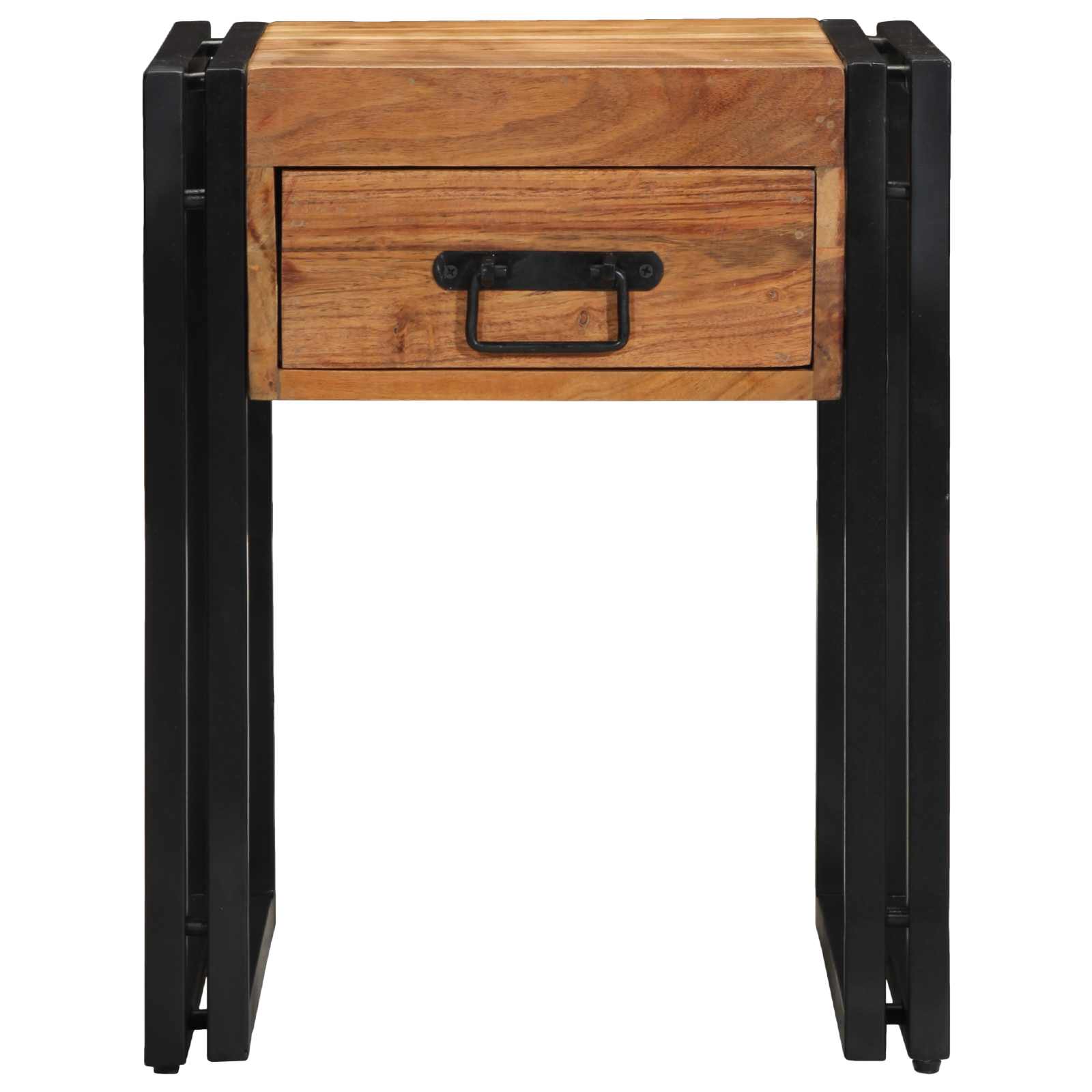 vidaXL Beistelltisch mit Schubladen 40 x 40 x 50 cm Massivholz Akazie